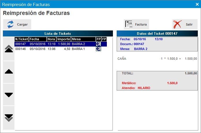ReimpresionFacturaTPV